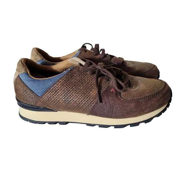 Twisted X Womens Size 8.5 Athleisure Shoes Brown Leather Sneaker Tawney Western - Picture 1 of 9